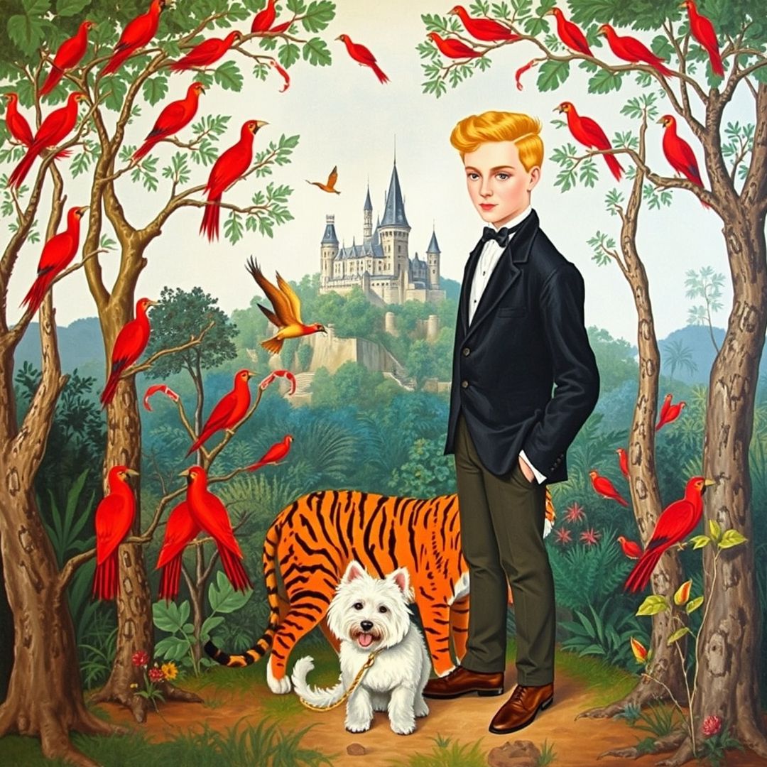 Tintin et Milou par le douanier Rousseau. T&M-4-DouanierRousseau.jpg