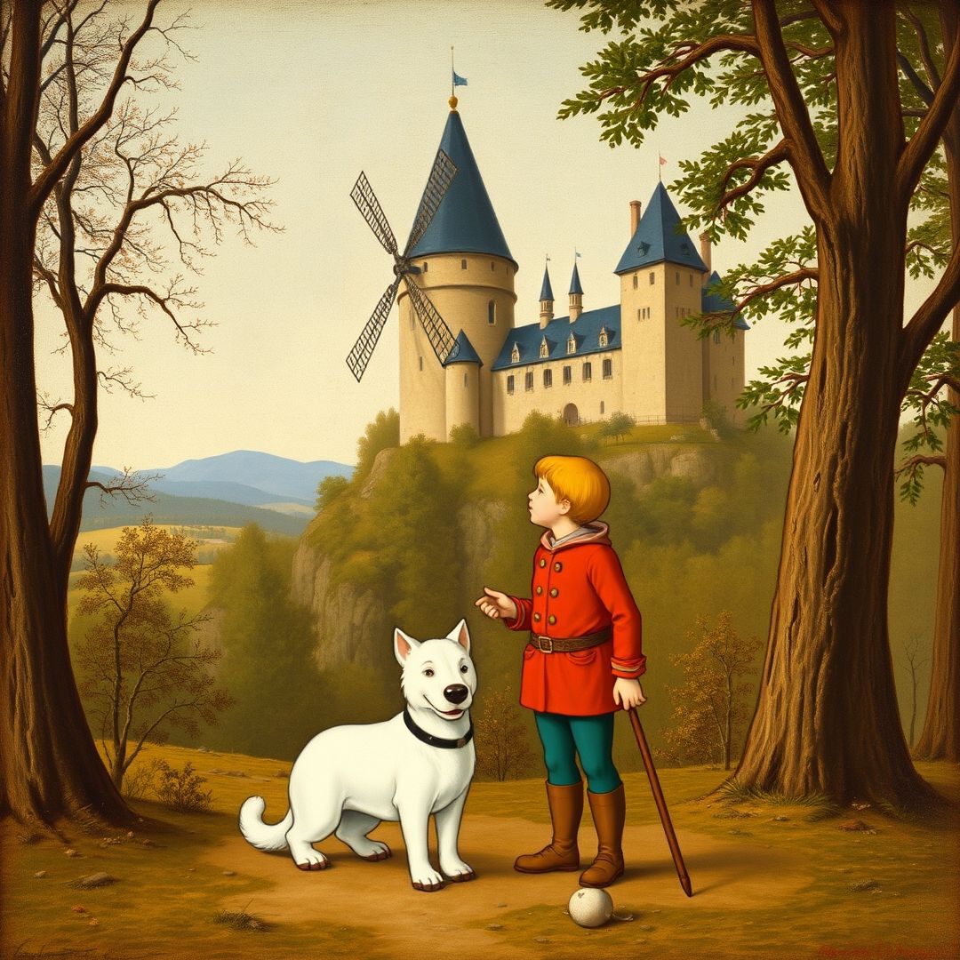 Tintin et Milou par Léonard de Vinci. Tintin&MilouMoulinsart-05.jpg