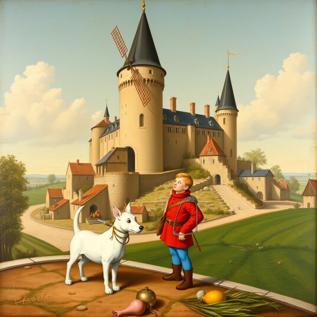 Tintin et Milou par Léonard de Vinci. Tintin&MilouMoulinsart-11.jpg