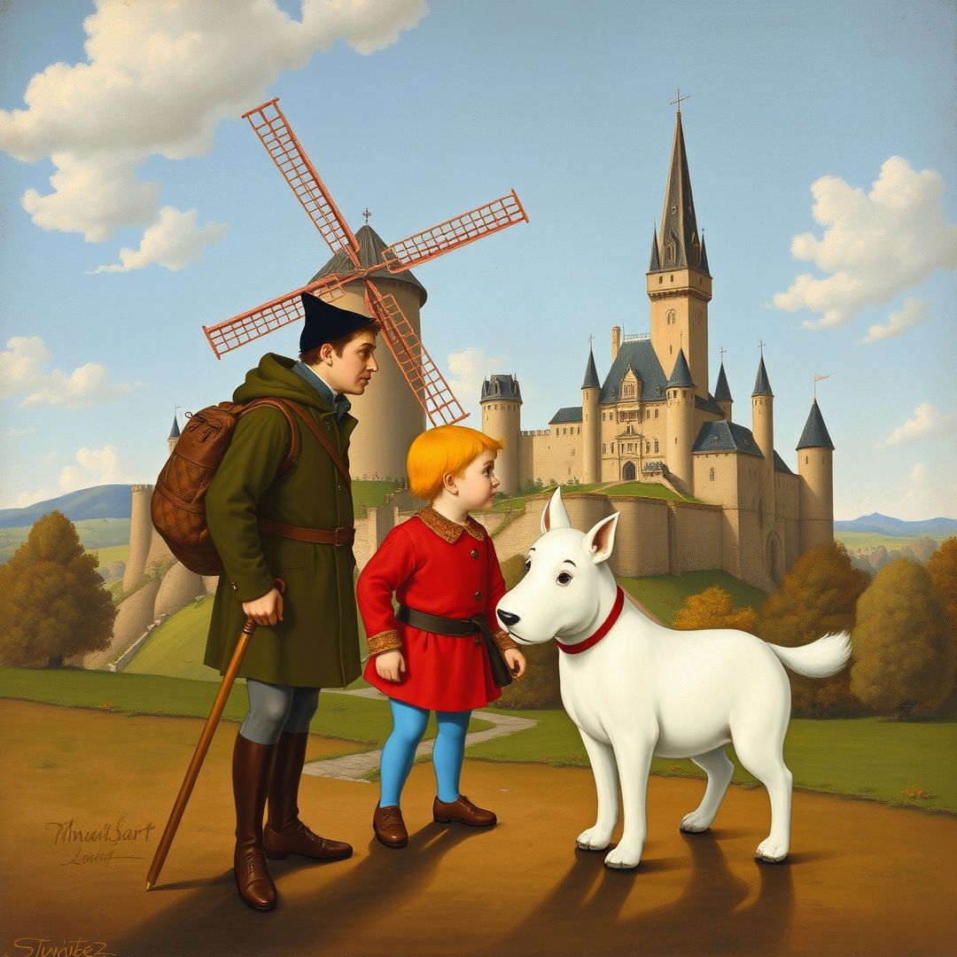 Tintin et Milou par Léonard de Vinci. Tintin&MilouMoulinsart-18.jpg
