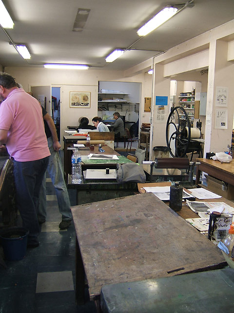 L'atelier, vue générale (de l'autre bout) L'atelier, vue générale (de l'autre bout)